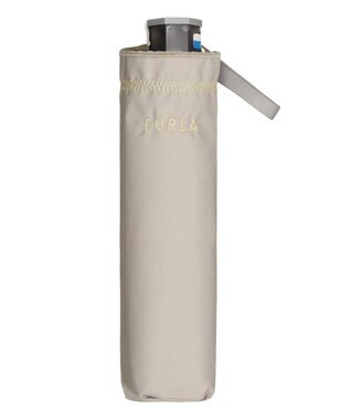 MOONBAT 【フルラ （FURLA）】晴雨兼用折りたたみ日傘　ジッパー刺繍 ダークグレー