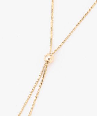 ANY SIS スライドメタル ネックレス ライトゴールド