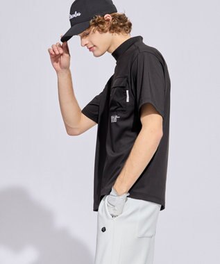 PW CIRCULUS 【MEN】ポケットモックネック ゴルフ ブラック系