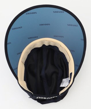 23区GOLF 【WOMEN】毎シーズン完売の人気アイテム【吸水速乾/UVケア】2WAY UVセルバイザー ネイビー系