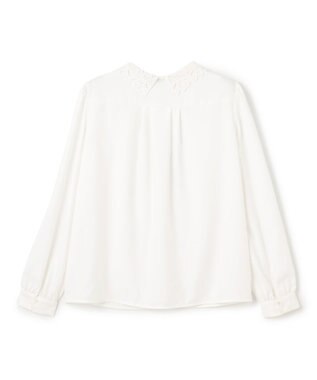 TOCCA 【消臭】TIMELESS CLASSIC 襟レースブラウス アイボリー系