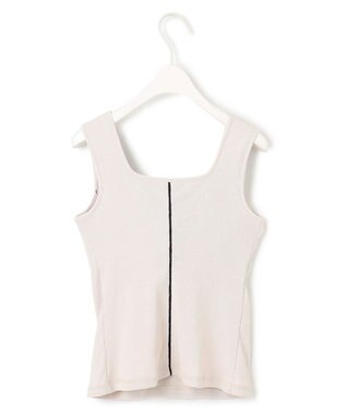 ICB 【洗える】【OUR WACOAL コラボ】カップイン スクエアネック タンクトップ トープ系