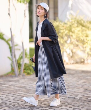 ANY 【洗濯機可/UVケア/接触冷感】ドロストピケカーディガン ブラック