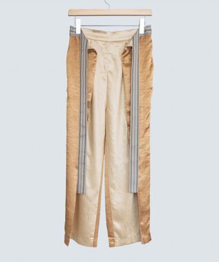 COQ 2WAY KNOT4 前後2WAYサテンパンツ ベージュ