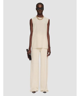 JOSEPH クレープ  ド  ソワ　スリーブレス Oat