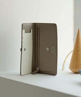 IACUCCI アバ バイカラーロングウォレット CERVO グレージュ