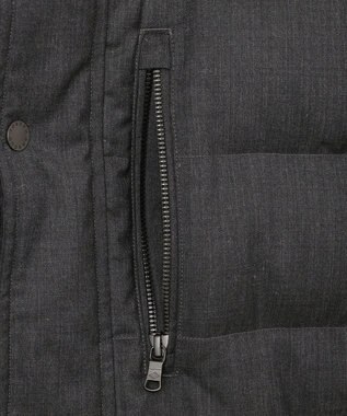 JOSEPH ABBOUD 【フード取り外し可】ライトメリノダウン ブルゾン グレー系