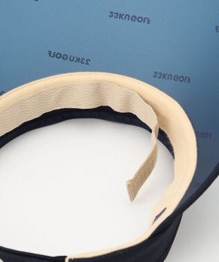 23区GOLF 【WOMEN】毎シーズン完売の人気アイテム【吸水速乾/UVケア】2WAY UVセルバイザー ネイビー系