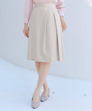 Tiaclasse L 【ダブルクロス】アシメタックスカート グレージュ