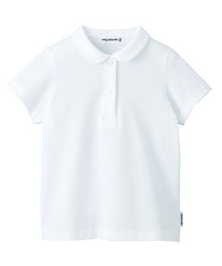 MIKI HOUSE HOT BISCUITS 【90-130cm】天竺素材の丸衿半袖ブラウス