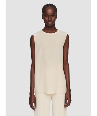 JOSEPH クレープ  ド  ソワ　スリーブレス Oat