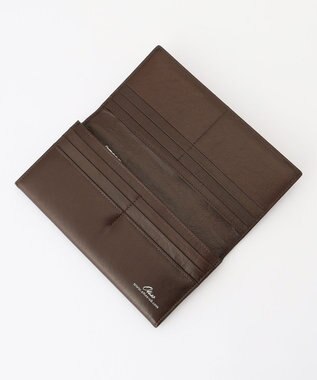 UNBILLION Otias バッファローレザーカブセ長財布 ダークブラウン