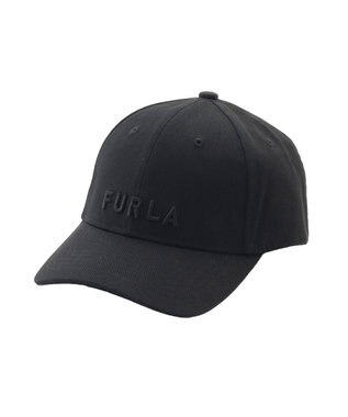 MOONBAT FURLA(フルラ) 立体刺繍ロゴキャップ ブラック