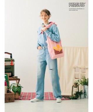 AMERICAN HOLIC ピグメントフリルＢＡＧ／ＰＥＡＮＵＴＳ Pink