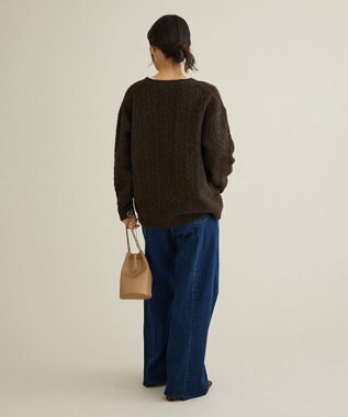 CRAFT STANDARD BOUTIQUE 裏起毛デニムワイドストレートパンツ Indigo