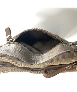 Y'SACCS テープデザインポシェット ベージュ