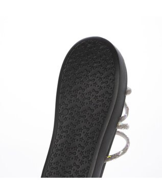 MODE ET JACOMO <carino>厚底ビジューサンダル シルバー