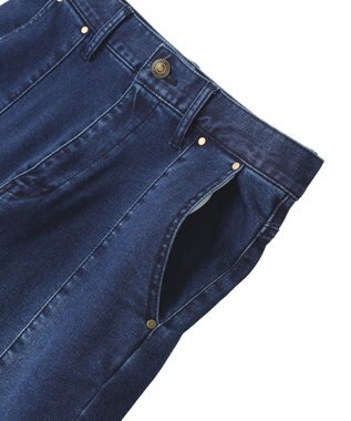 CRAFT STANDARD BOUTIQUE 裏起毛デニムワイドストレートパンツ Indigo