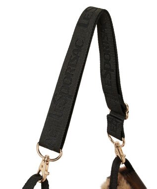 LeSportsac FUR SHOULDER TOTE/レオパードフラッフィーファー レオパードフラッフィーファー