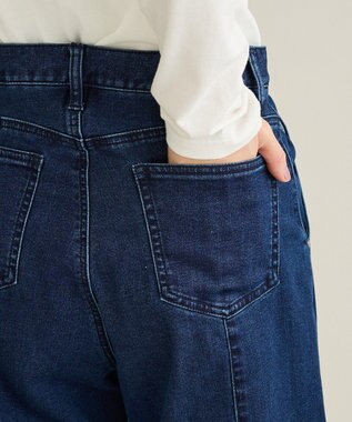 CRAFT STANDARD BOUTIQUE 裏起毛デニムワイドストレートパンツ Indigo