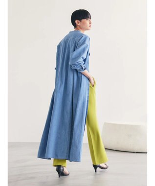 AMERICAN HOLIC デニムＷポケットＡラインワンピース Light Indigo