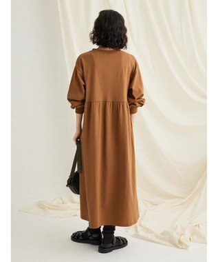 CRAFT STANDARD BOUTIQUE ウ゛ィンテージ風天竺　フロッキークラックＰＴ　ＯＰ　 Brown