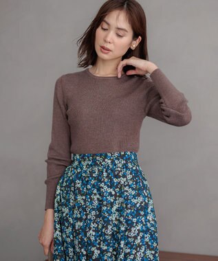 組曲 【WEB限定・2SET】オフショル風NEWツイン ニット モカブラウン系