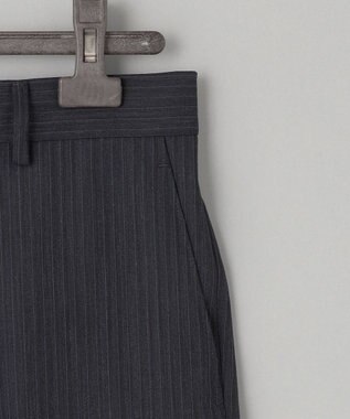 GOTAIRIKU 【オールシーズン対応】ALL SEASON 2WAY STRETCH スーツ グレー系1(グレー×細ブルーストライプ)