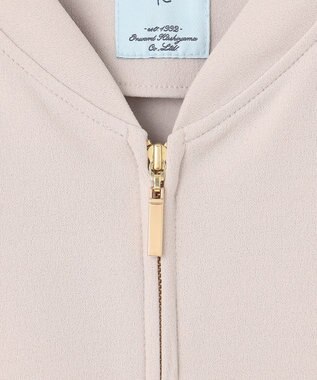 組曲 【ご好評につき追加生産！】ジョーゼットジャージー ブルゾン ベージュ系