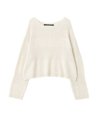 YECCA VECCA テープヤーンルーズニットプルオーバー Ivory