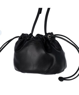 tsumori chisato CARRY ラムギャザー ショルダーバッグ ブラック