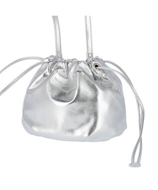 tsumori chisato CARRY ラムギャザー ショルダーバッグ シルバー