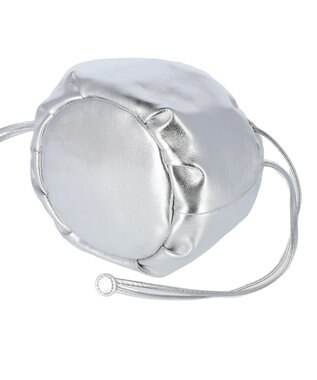 tsumori chisato CARRY ラムギャザー ショルダーバッグ シルバー