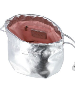 tsumori chisato CARRY ラムギャザー ショルダーバッグ シルバー