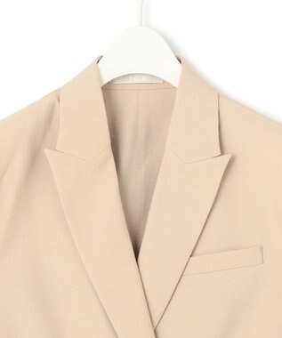 ICB 【接触冷感・UVカット・洗える】 T/Rドライリネン ショートジレ ベージュ系