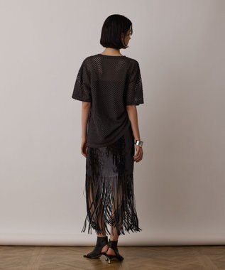 GRACE CONTINENTAL クラッシュロゴTシャツ チャコール