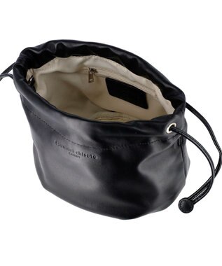 tsumori chisato CARRY ラムギャザー ショルダーバッグ ブラック