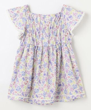 ANY KIDS 花柄 ブラウス オフホワイト系花柄