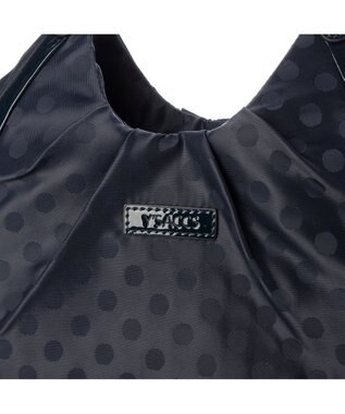 Y'SACCS ドット柄ジャガードエナメルアクセント2wayトート ダークネイビー