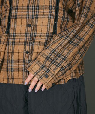 Green Parks ウエストタック２ＷＡＹシャツブルゾン Brown