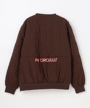 PW CIRCULUS 【撥水加工 / ストレッチ】【MEN】キルティング中綿プルオーバー ゴルフ ダークブラウン系