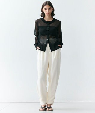 BEIGE， BERNARD / リネン混 ヘムタグ 2WAYパンツ Ecru