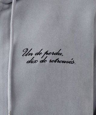 WEGO 【ユニセックス着用ITEM/MLサイズ展開】フェイクスウェードZIPパーカー ライトグレー