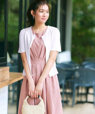 Tiaclasse L 【新色追加・洗える・UVケア・接触冷感】サマーニット半袖カーディガン オフホワイト