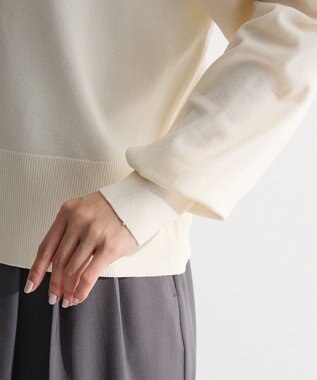 Green Parks 金釦コンパクトニットカーディガン White