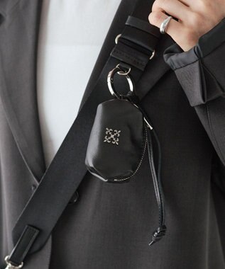 russet ≪500mlペットボトルが入る≫ナイロン多機能ミニショルダーバッグ(CE-1613) Black