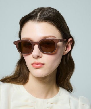 TOCCA 【UVカット・ドレス生地製のソフトケース付き】LIGHT IN MY SUNGLASSES サングラス ベージュ系