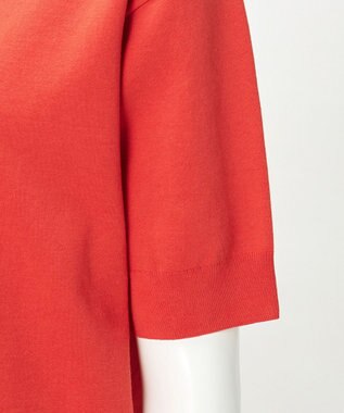 23区 L 【R(アール)】アイスニット 襟付きデザイン トップス オレンジ系