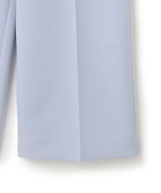 ICB 【洗える】トリプルクロスツイル ワイドパンツ スカイブルー系