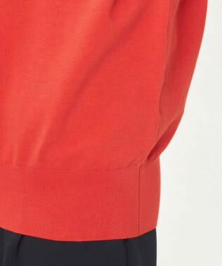 23区 L 【R(アール)】アイスニット 襟付きデザイン トップス オレンジ系